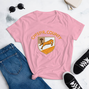 Chester County Mushroom Colt Women's T-Shirt - The Pennsylvania T-Shirt Company