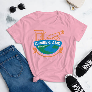Cumberland County Cannon Arm Pitcher Women's T-Shirt - The Pennsylvania T-Shirt Company