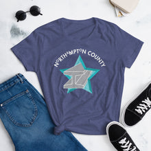 Load image into Gallery viewer, Northampton County Starbeam Women&#39;s T-Shirt - The Pennsylvania T-Shirt Company