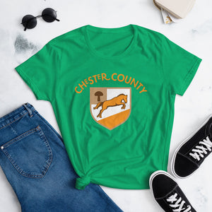 Chester County Mushroom Colt Women's T-Shirt - The Pennsylvania T-Shirt Company