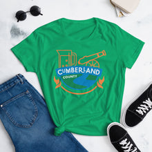 Load image into Gallery viewer, Cumberland County Cannon Arm Pitcher Women&#39;s T-Shirt - The Pennsylvania T-Shirt Company