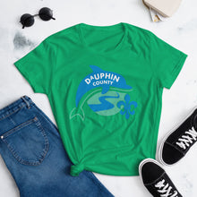 Load image into Gallery viewer, Dauphin County Fleur-de-Dolphin Women&#39;s T-Shirt - The Pennsylvania T-Shirt Company