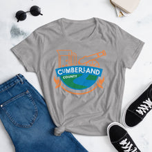 Load image into Gallery viewer, Cumberland County Cannon Arm Pitcher Women&#39;s T-Shirt - The Pennsylvania T-Shirt Company