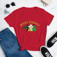 Load image into Gallery viewer, Bucks County Georgie Double Bucks Women&#39;s T-Shirt - The Pennsylvania T-Shirt Company