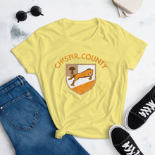 Load image into Gallery viewer, Chester County Mushroom Colt Women&#39;s T-Shirt - The Pennsylvania T-Shirt Company