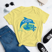 Load image into Gallery viewer, Dauphin County Fleur-de-Dolphin Women&#39;s T-Shirt - The Pennsylvania T-Shirt Company