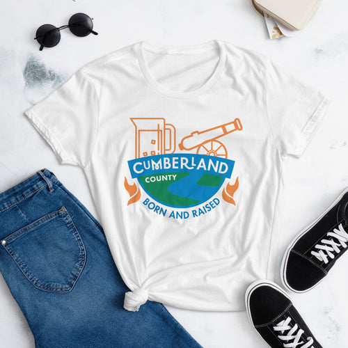 Cumberland County Born and Raised Women's T-Shirt - The Pennsylvania T-Shirt Company