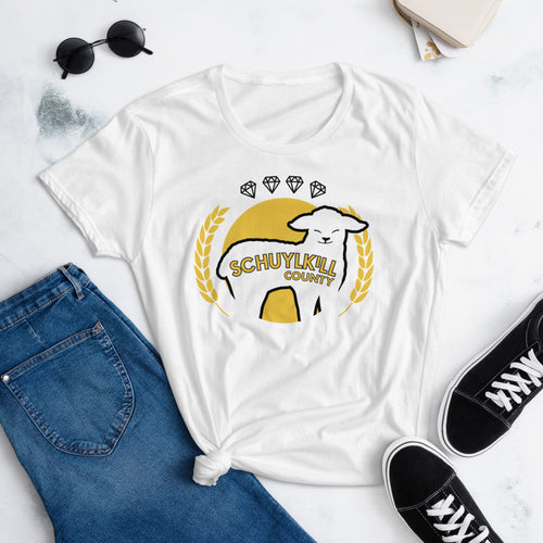 Schuylkill County Coal Cracker Lamb Women's T-Shirt - The Pennsylvania T-Shirt Company